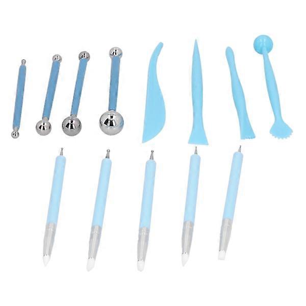 13 pcs Dotting Tools Set Clay Pottery Carving Cake Decoration Nail Art Modeling Tools Set, Dotting tools set.