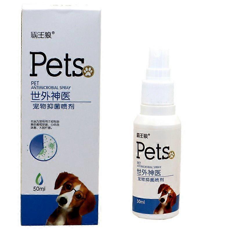 Spray antibacteriano contra sarna para cães