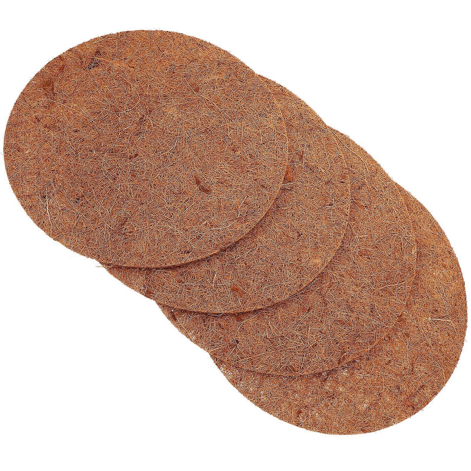 Chicken Nesting Pads with Coconut Fiber for Small Pets Chocolate Color Indoor Outdoor Use 4 Pieces