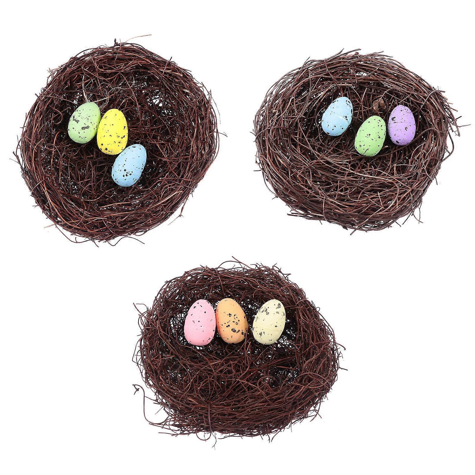 Artificial Nest Eggs for Easter Decorations, Durable and Safe for Parties