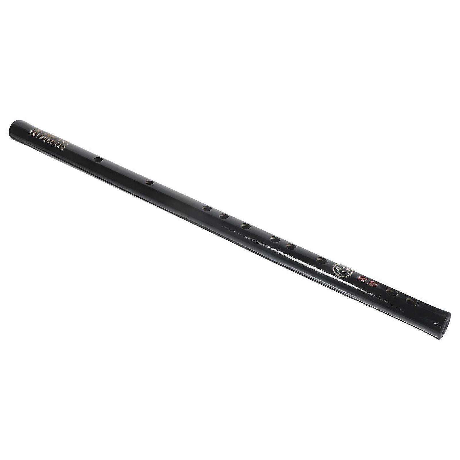Black Bamboo Flute with Delicate Tassels for Kids Playing Portable and Smooth
