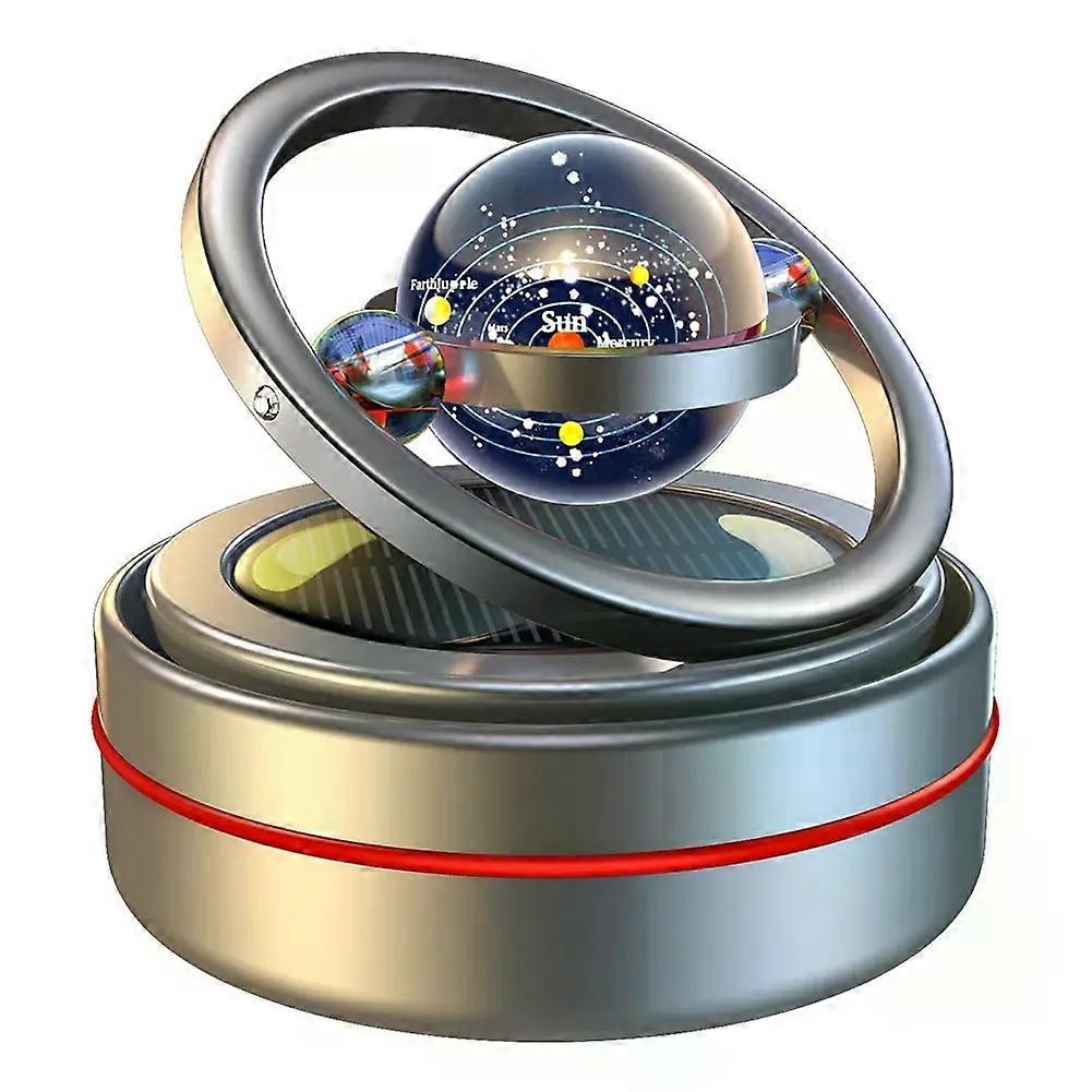 Solar Car Air Freshener Rotating Car Aromatherapy Diffuser Dashboard Fragrance Essential Oil Diffuser for Car