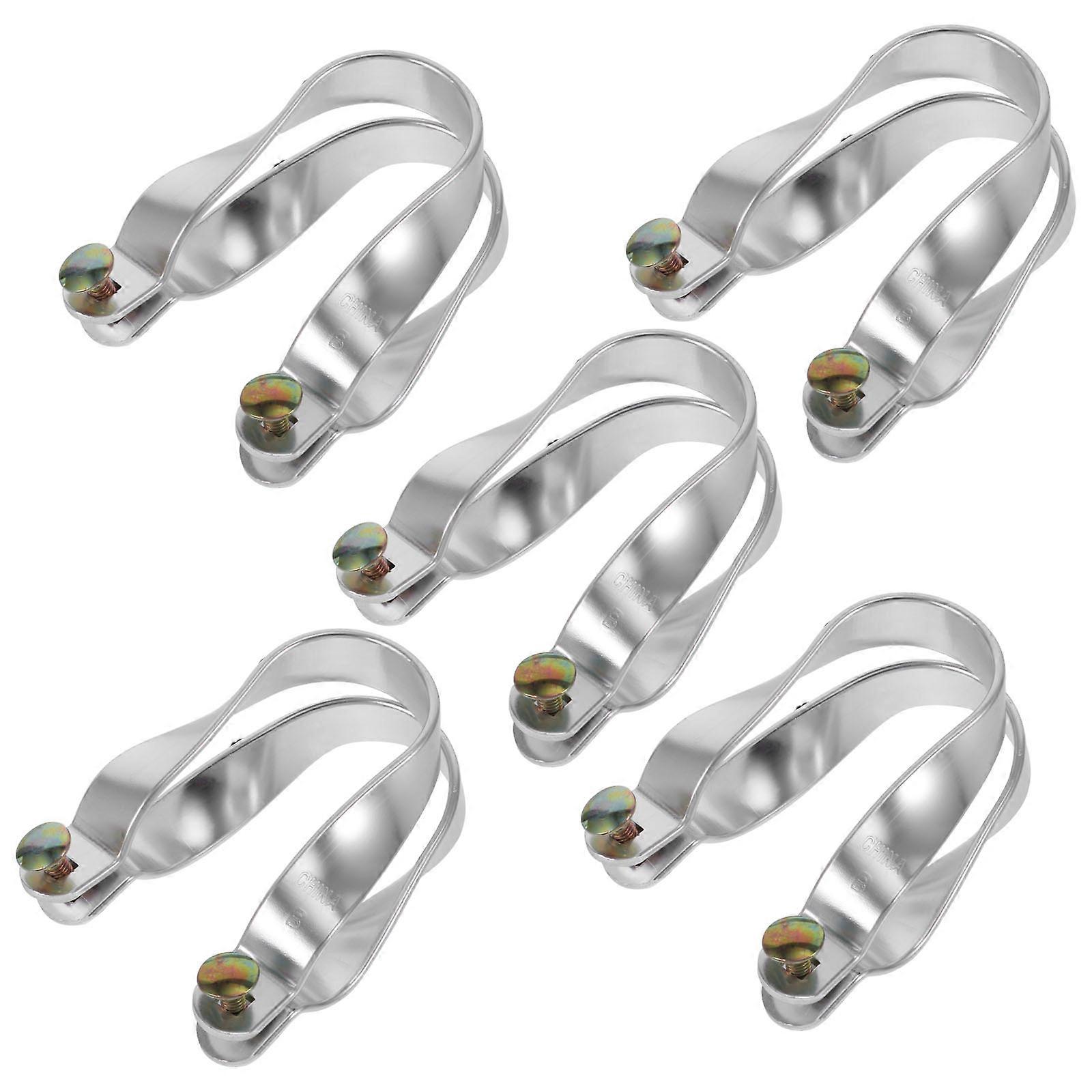 Heavy Duty Aluminum Greenhouse Bracket Set 5 Pack Hose Clips Frame Connectors for Worn Out Brackets Replacement Compatible with Φ Tubes