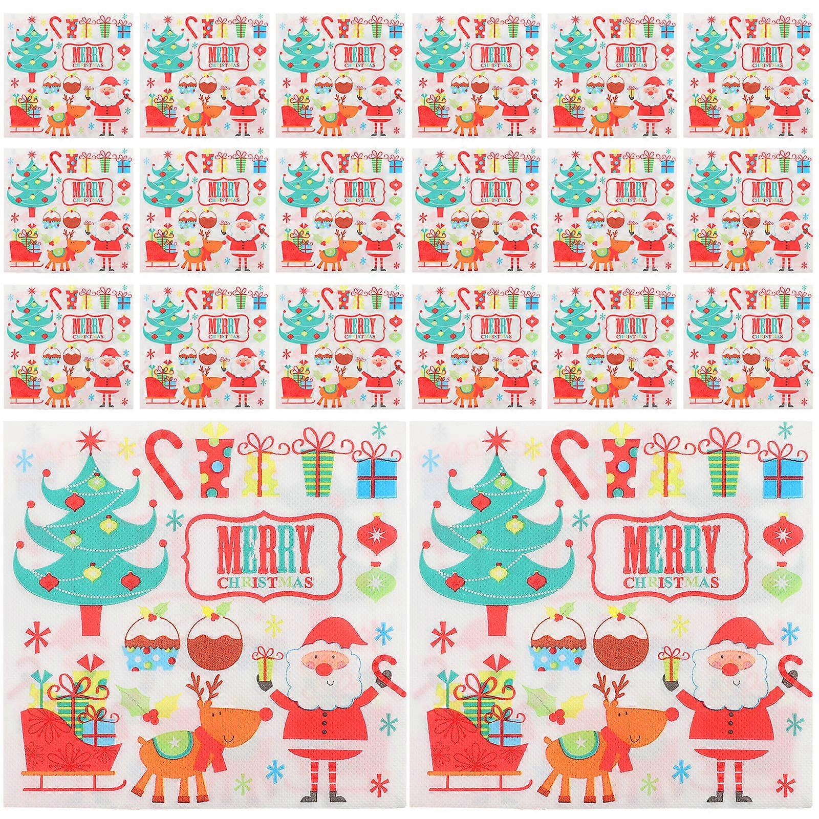 Food Grade Wrapping Paper 40Pcs Assorted Color Christmas Occasion 33x33cm Food Hygiene