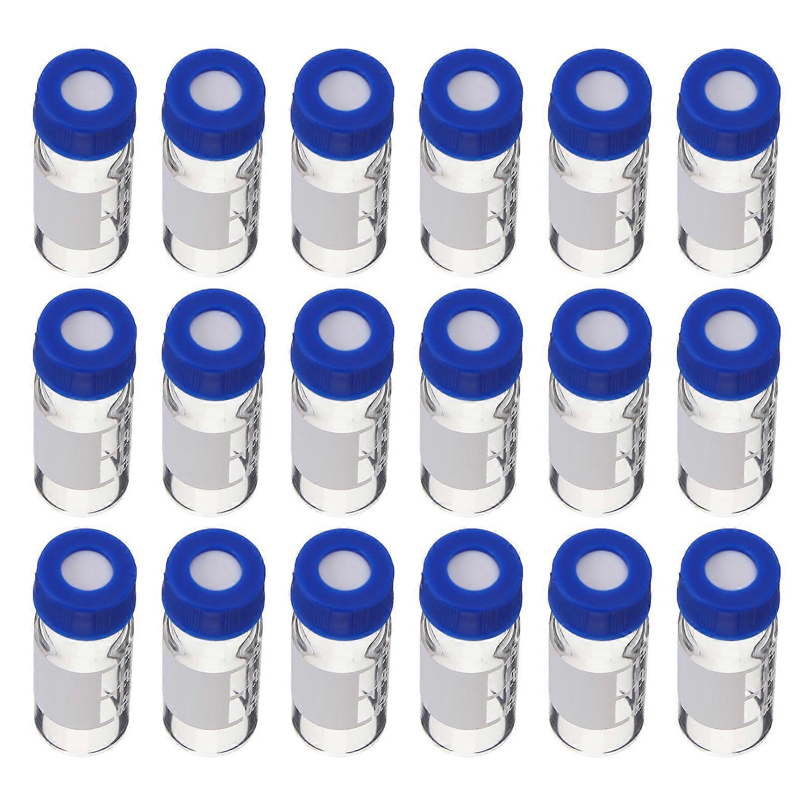 Transparent Glass Storage Bottles 100Pcs Screw-Top Vials For Essential Oils 18X9CM Size Material