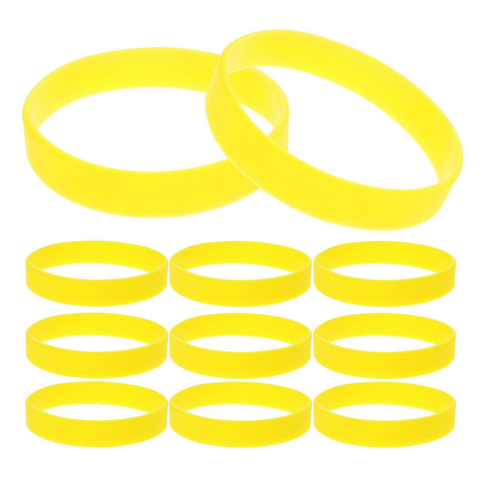 50pcs Stretchable Silicone Wristbands Unisex Elastic Bracelets for Parties Festivals Events Comfortable Lightweight Blank Bands for All Ages