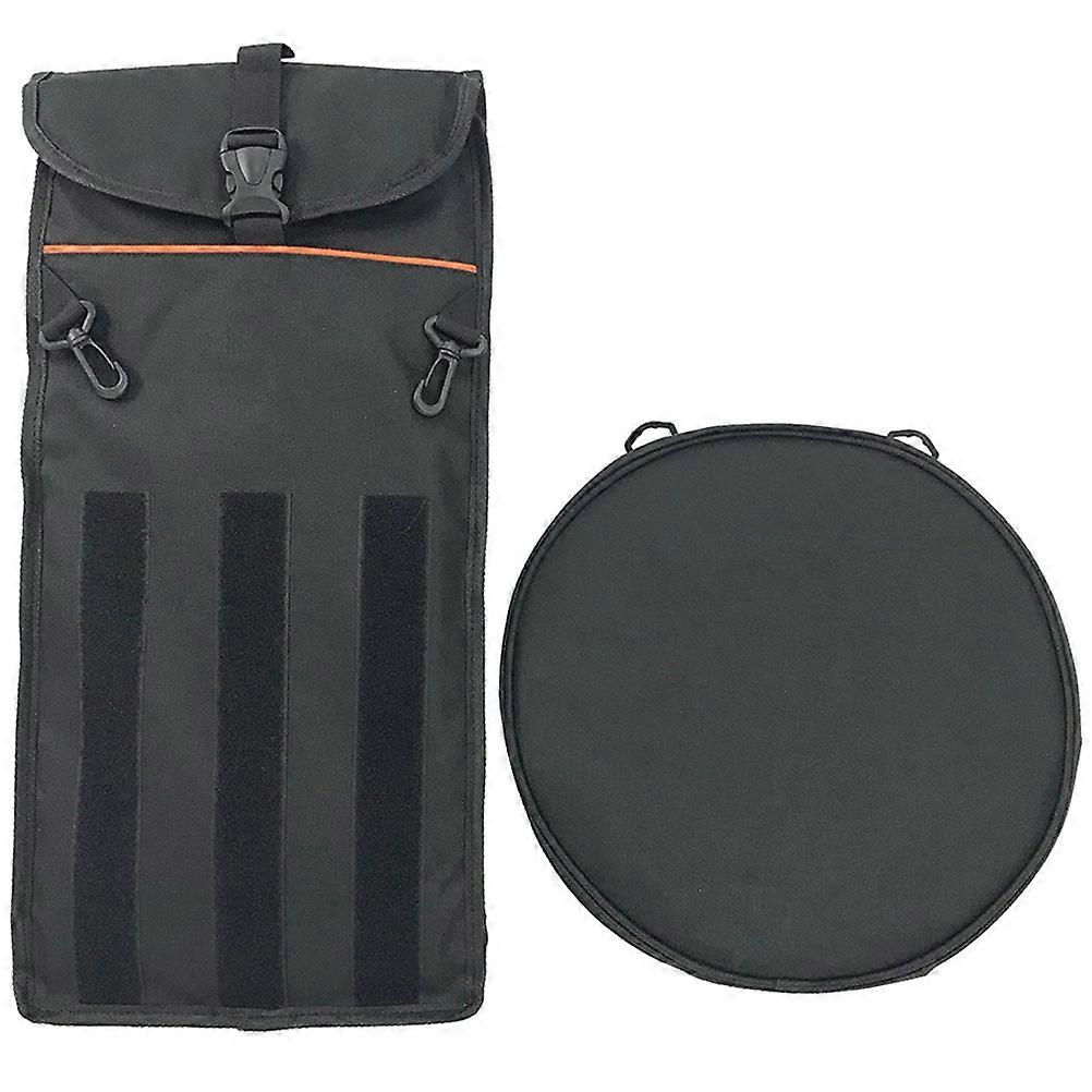 Dumb Drum Backpack Thickened Storage Bag with Reinforced Design for Drumsticks and Percussion Gear