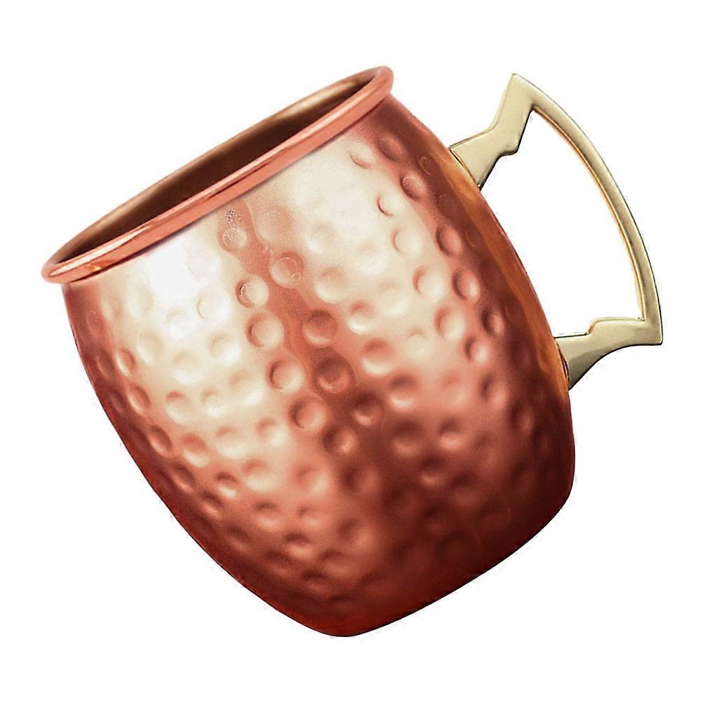 Stainless Steel Drinking Cup For Home Party Use In Rose Gold Color Featuring Mini Hammered Design 1Pcs