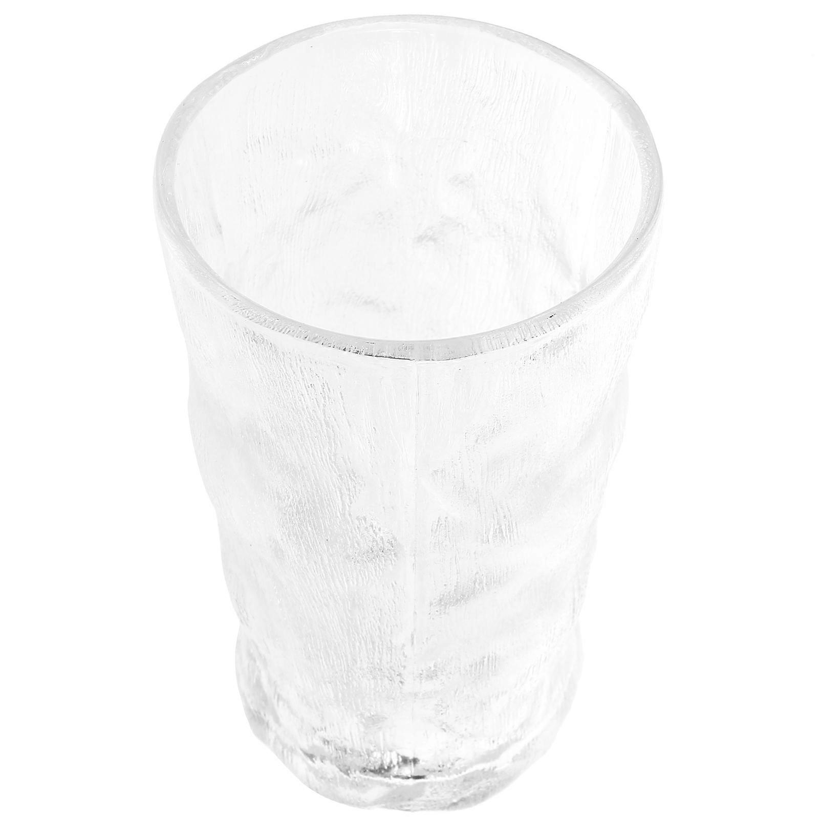 Wavy Glass Water Cups Suitable For Home Use Enjoyment 13X7.6X7.6CM Functional Beverage 1Set