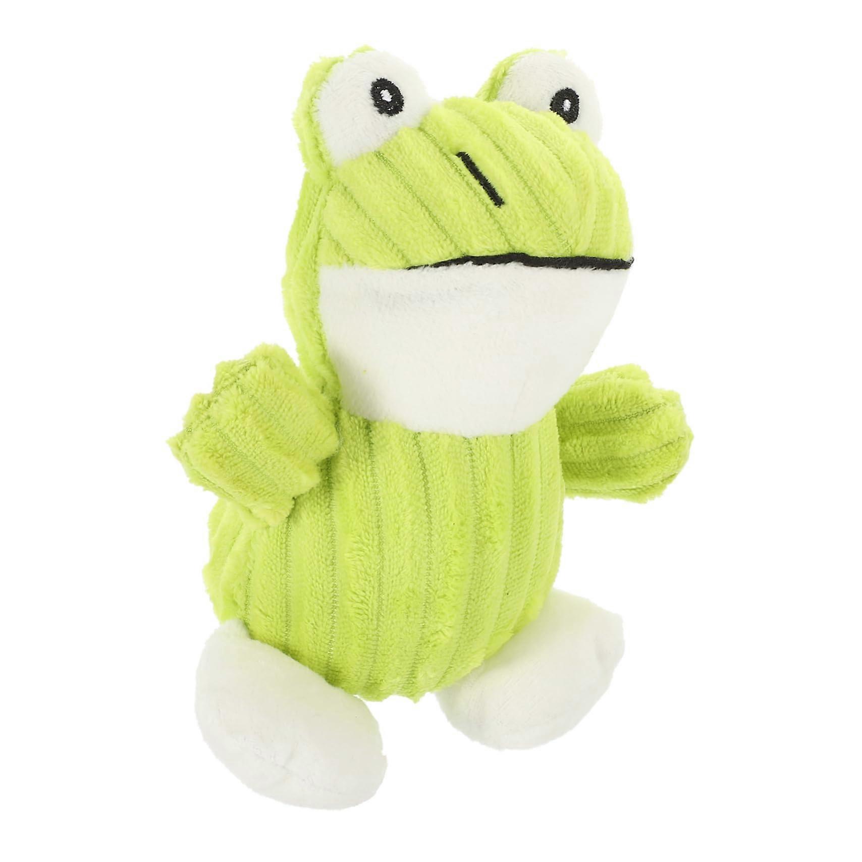 Interactive Plush Toy for Small Dogs - Durable Squeaky Chew Toy for Dental Care, Safe Material, 10-Inch Size