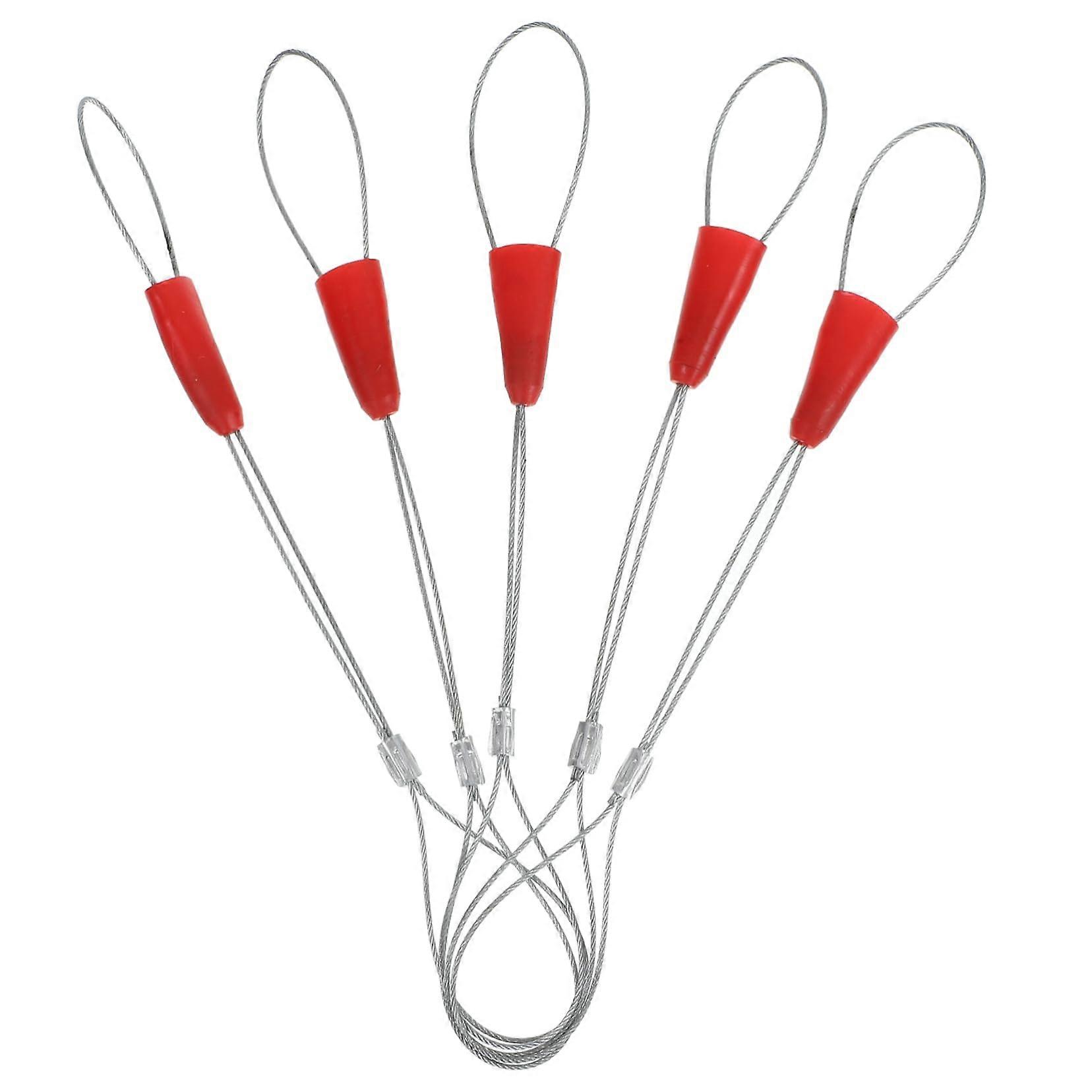 Needle Threader 5-Piece Kit Tensioner Tape Attachment Tool Cable Puller Metal Wire Threader