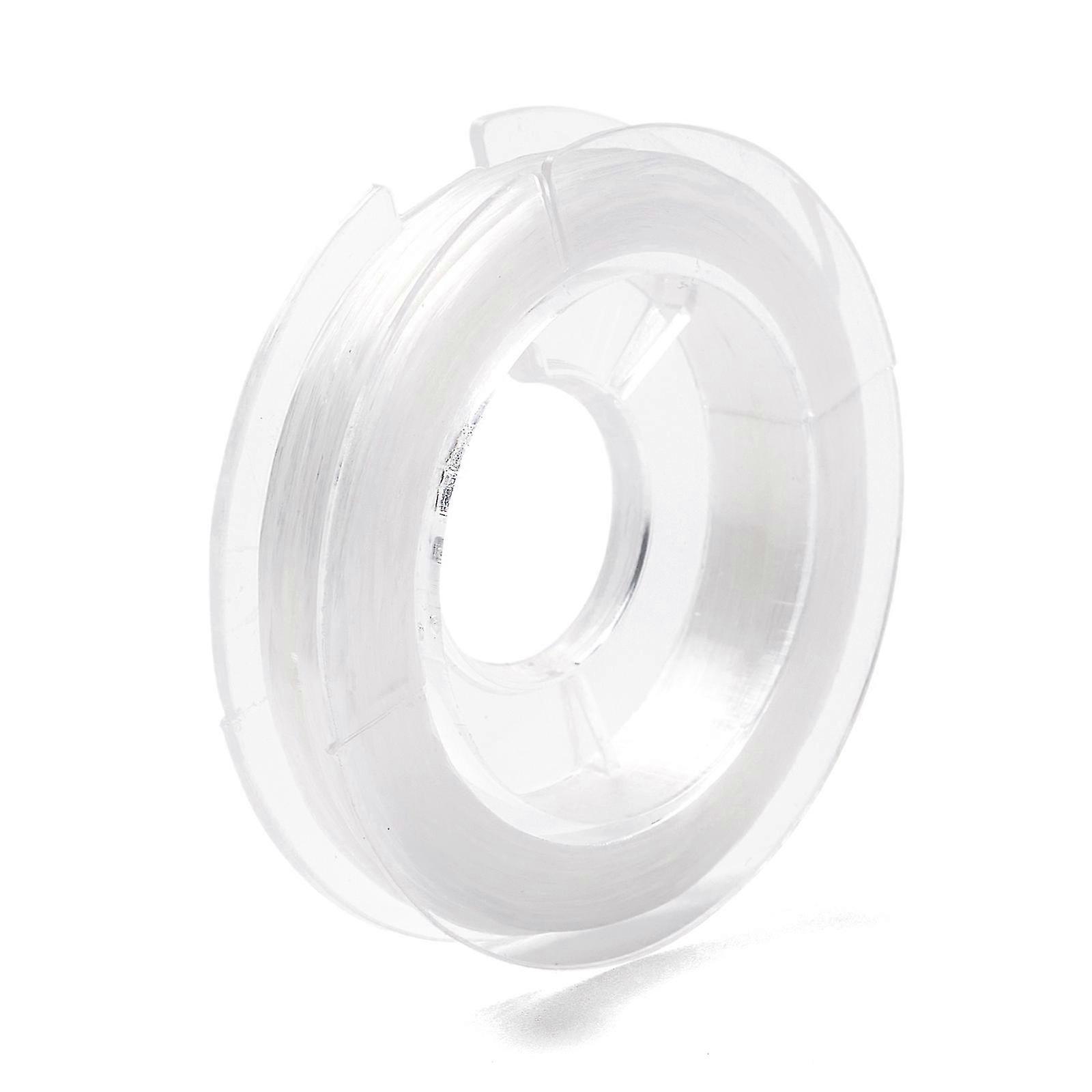 2025 10Rolls Flat Crystal Elastic String 0.8mm Stretch Elastic Beading Cord