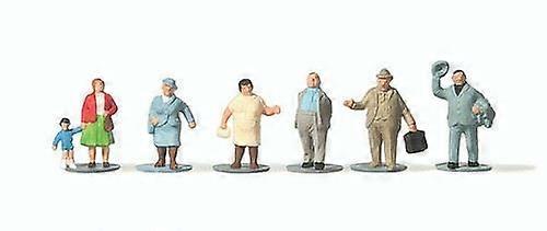 Merten MRT0272399 Chubby Passengers Alone (7) Figure Set N (1/148 - 1/160) Figures [N] Scale model