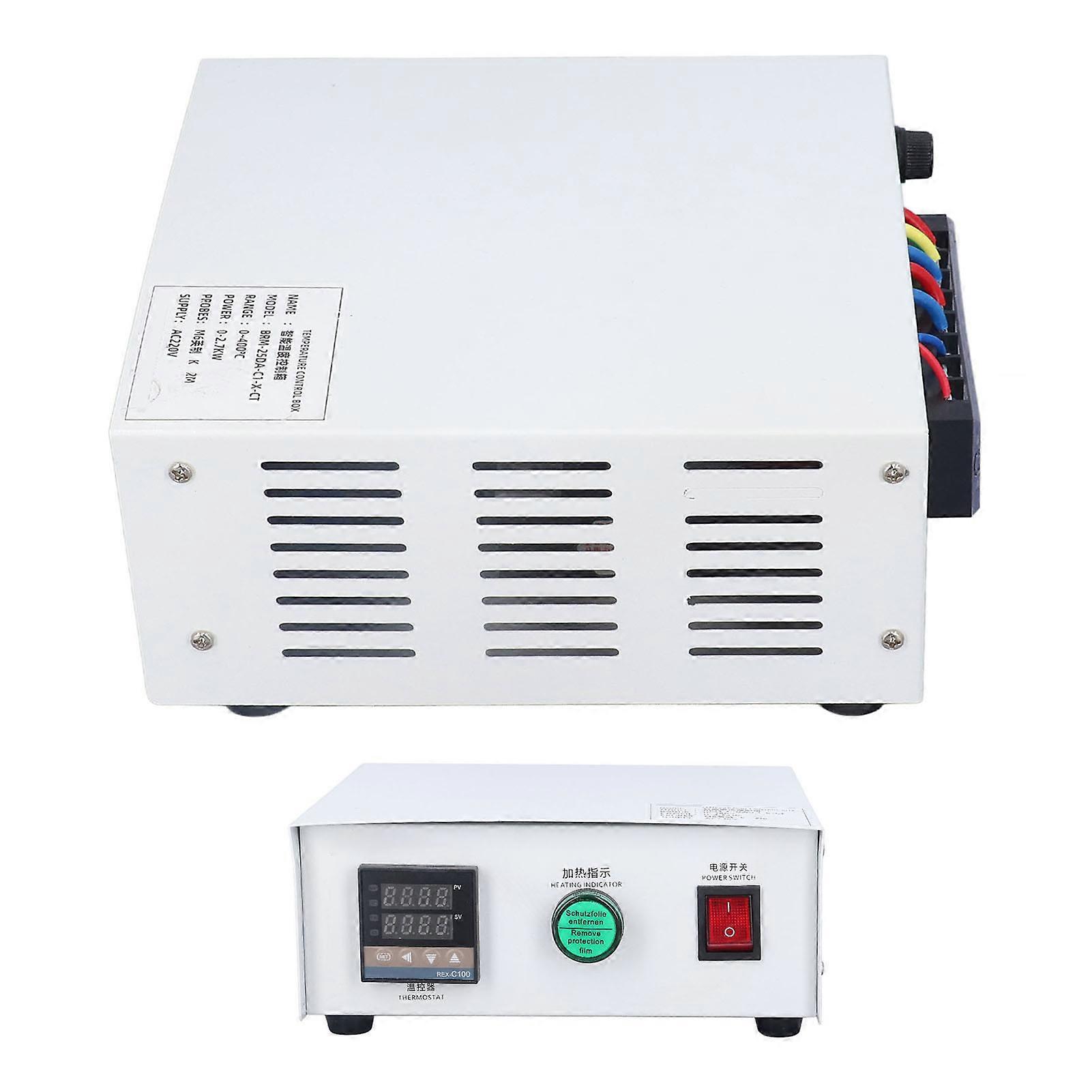 Heat Temperature Controller PID Self Tuning Thermocouple Digital Temp Control Box Kit AC220V2 Meter / 6.6ft 