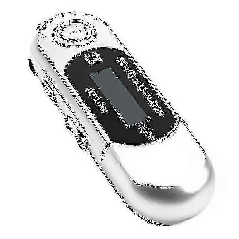 Sleek USB Music Player with 4GB Memory - Includes LCD Display & FM Radio Receiver