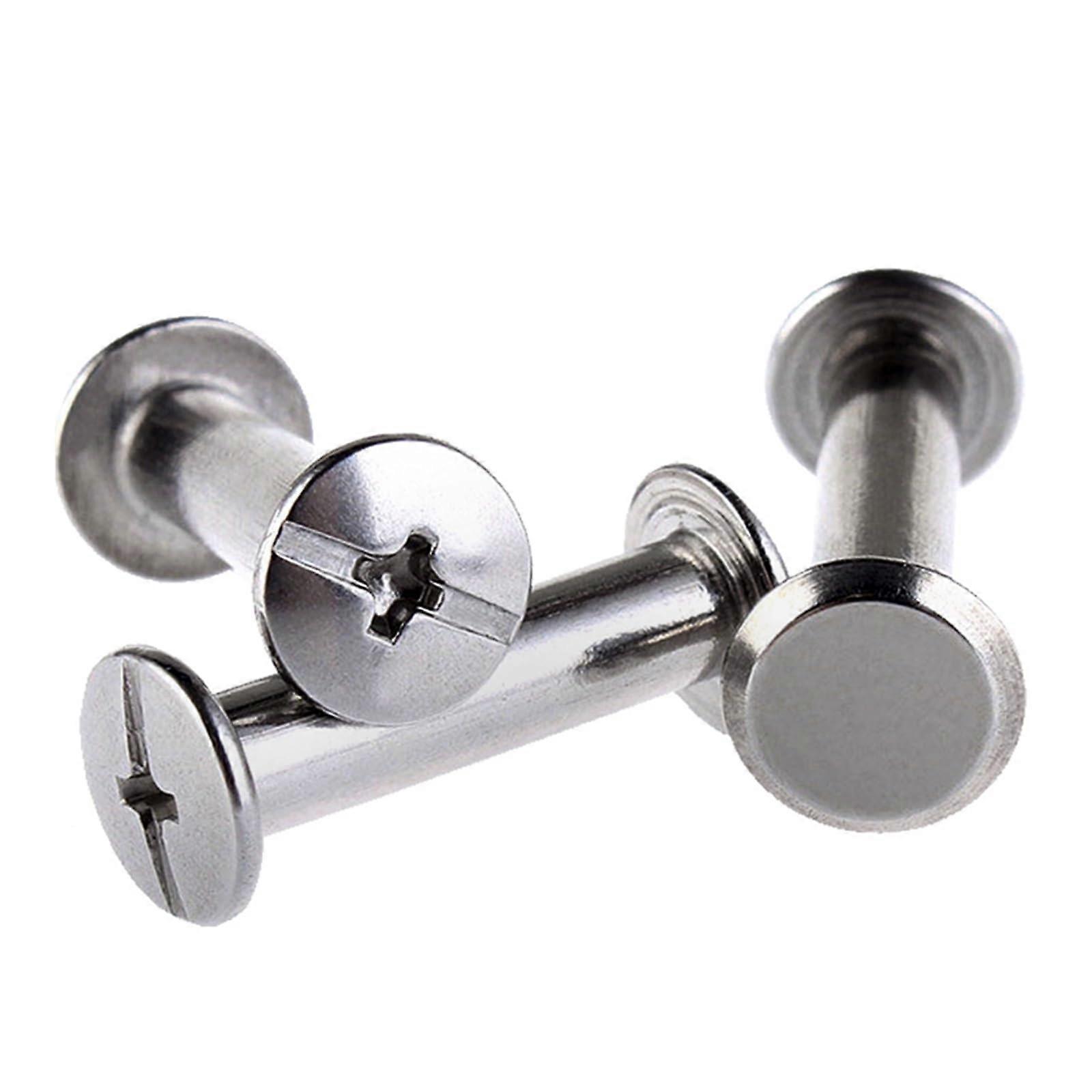 Bookbinding sets, 10 sets D4 (M3) D5 (M4) 304 stainless steel rivets book screws