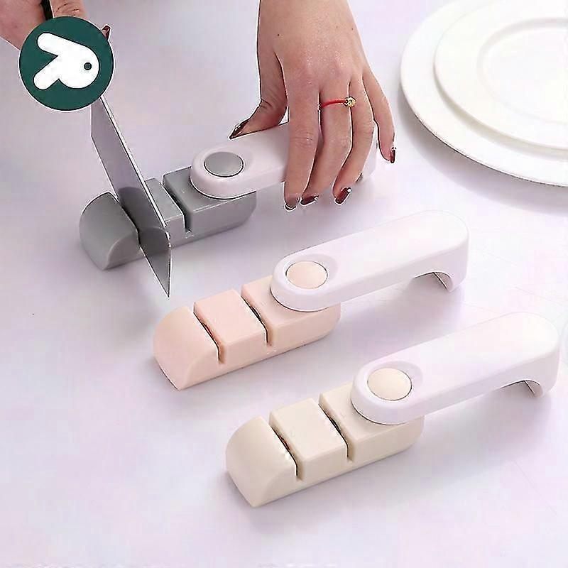 Compact Steel Blade Knife Sharpener - Portable Kitchen Knife Sharpener Tool
