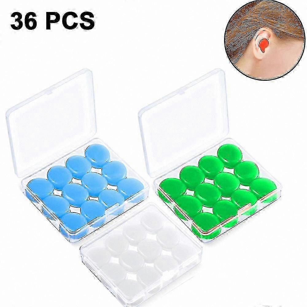 Soft Reusable Silicone Ear Plugs for Sleep and Noise Reduction