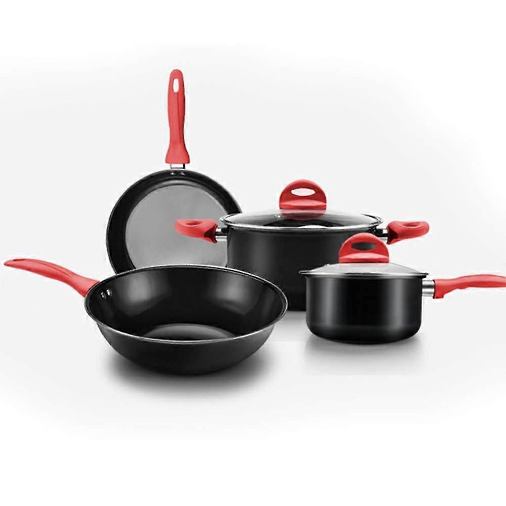 4Piece Pot Set, NonStick, Suitable for Gas Induction Cooker, Easy to Clean