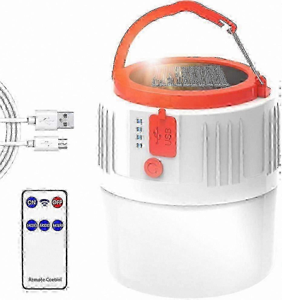 Solar Powered LED Lantern with Remote Control, IP45 Waterproof, 2200mAh Battery, Portable for Outdoor Camping, Hiking, and Emergency Use hwy