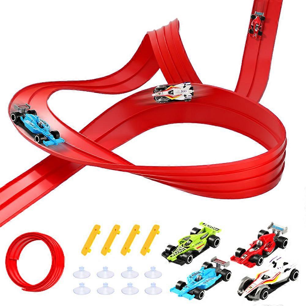 5 meter DIY flexibel bilbana racingset för små Inomhus Utomhuslek
