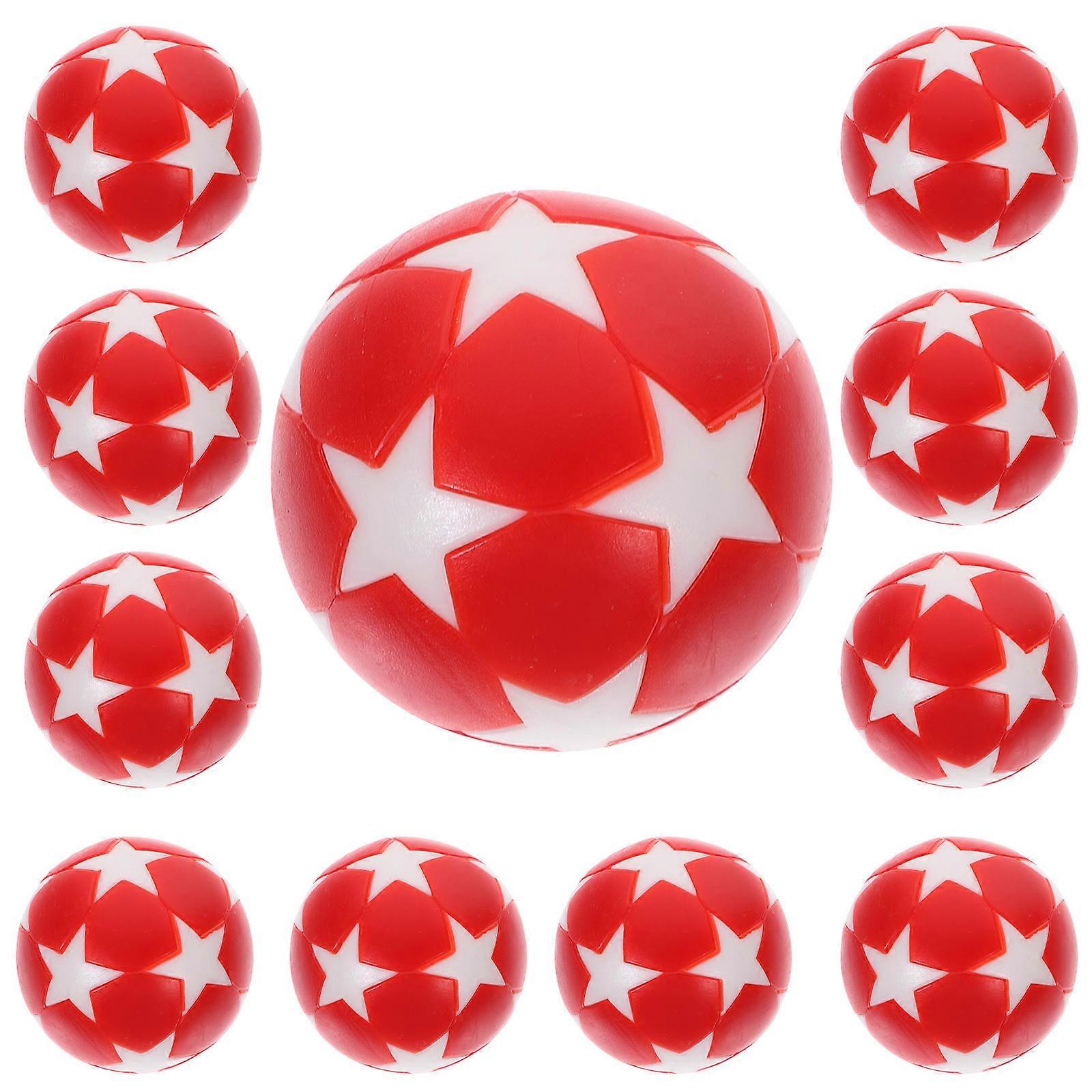 Table Football Accessories Replacement Table Soccer Balls for Birthday Party Plastic Assorted Color 12Pcs