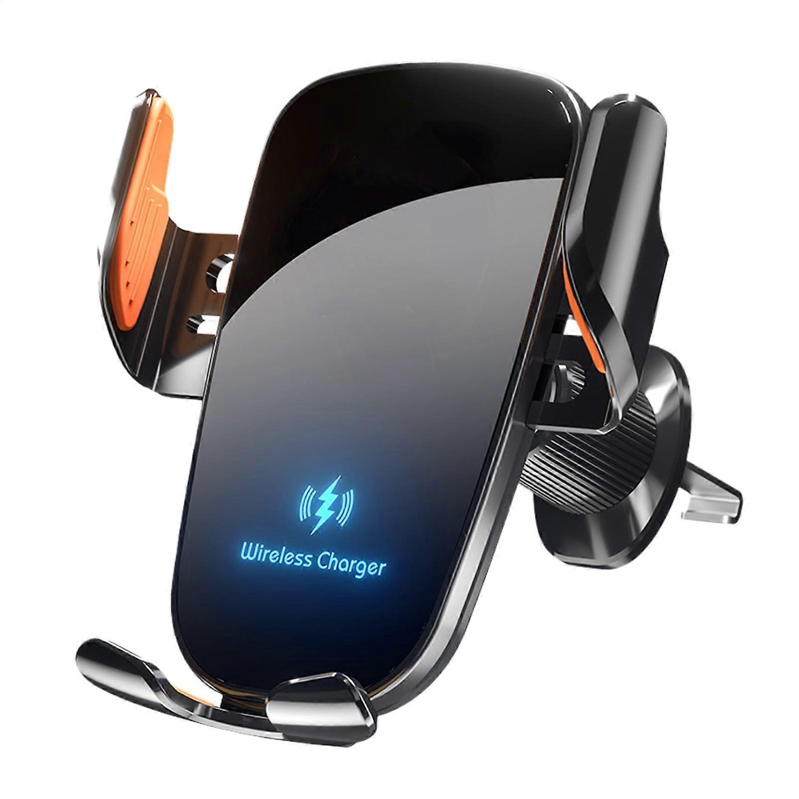 Car Phone Holder Charger - Wireless Fast Charging Station for Air Vent, 360 Adjustable, Non-Slip for Most Smartphones