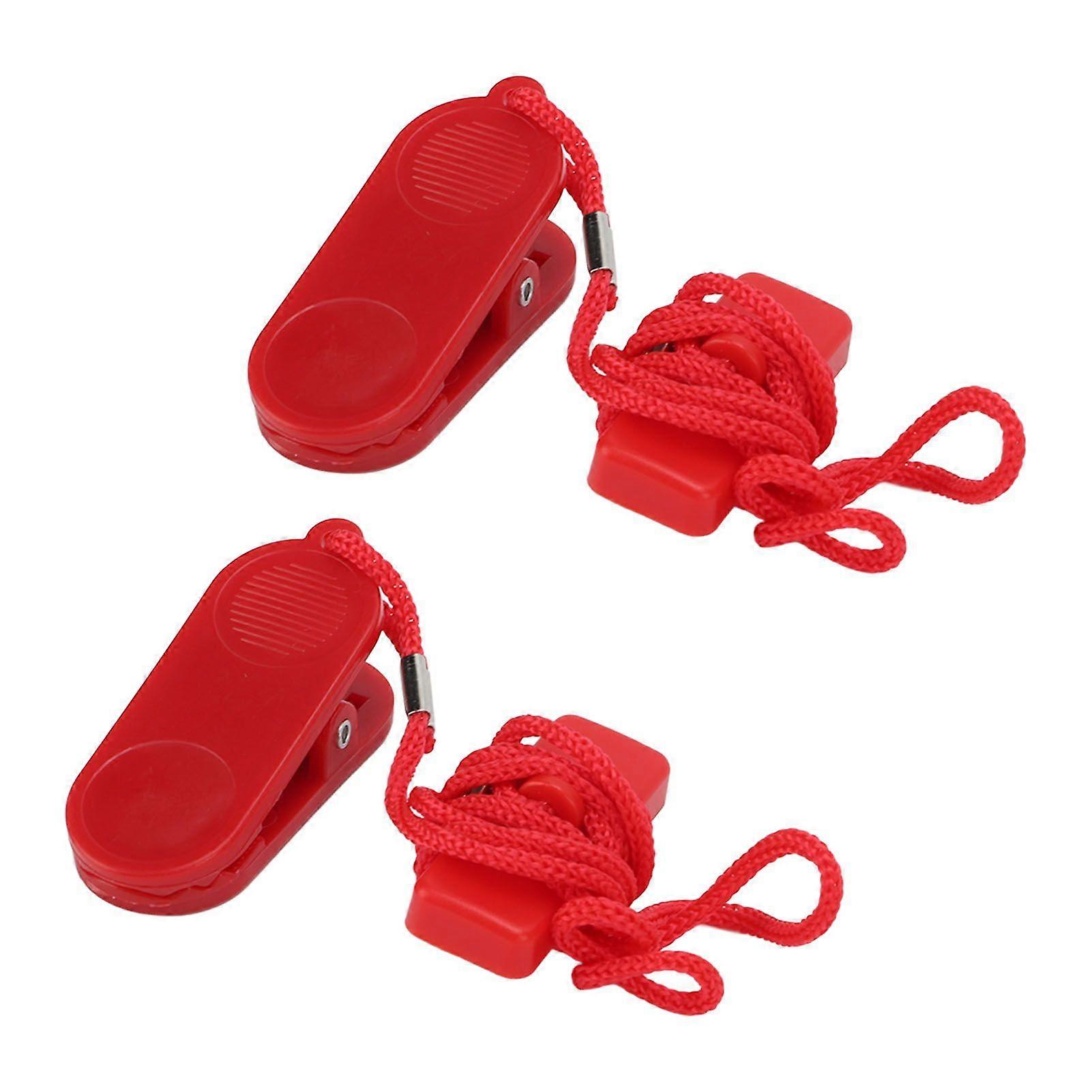 2pcs Running Machine Safety Key Treadmill Magnetic Security Switch Fitness Replacement 14x35mm/0.5x1.4in