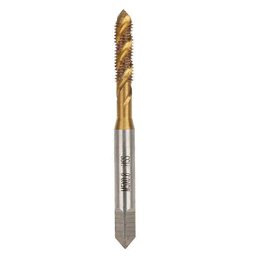 M5 High Speed Steel HSS Screw Thread Metric Spiral Hand Plug Tap Tool