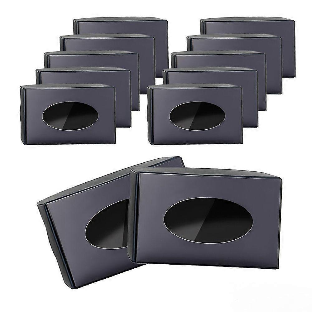 30Pcs Soap Boxes with Window,Can Be Used to Present Their Soaps Black