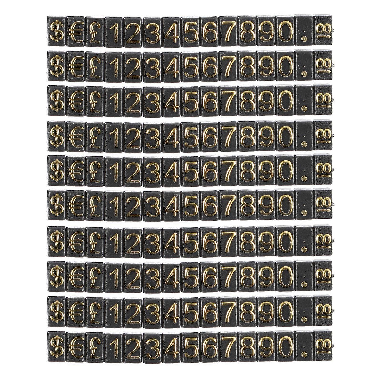 10pcs Price Label Display Sign Number Display Price Tags Shop Price Display Tags