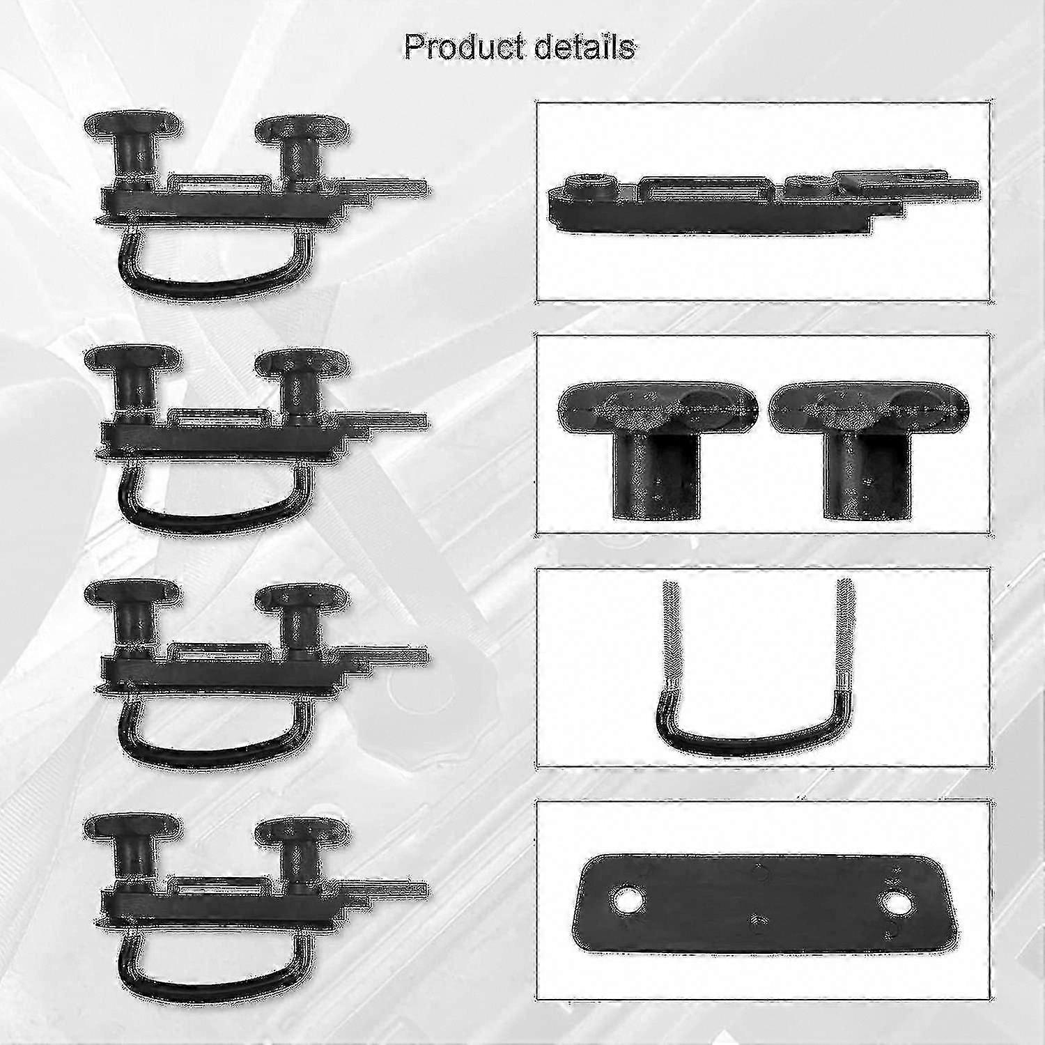صندوق السقف العالمي U-bolt Clamps مجموعة قوس حامل السقف للبضائع لتركيب الشاحنة 85 مم