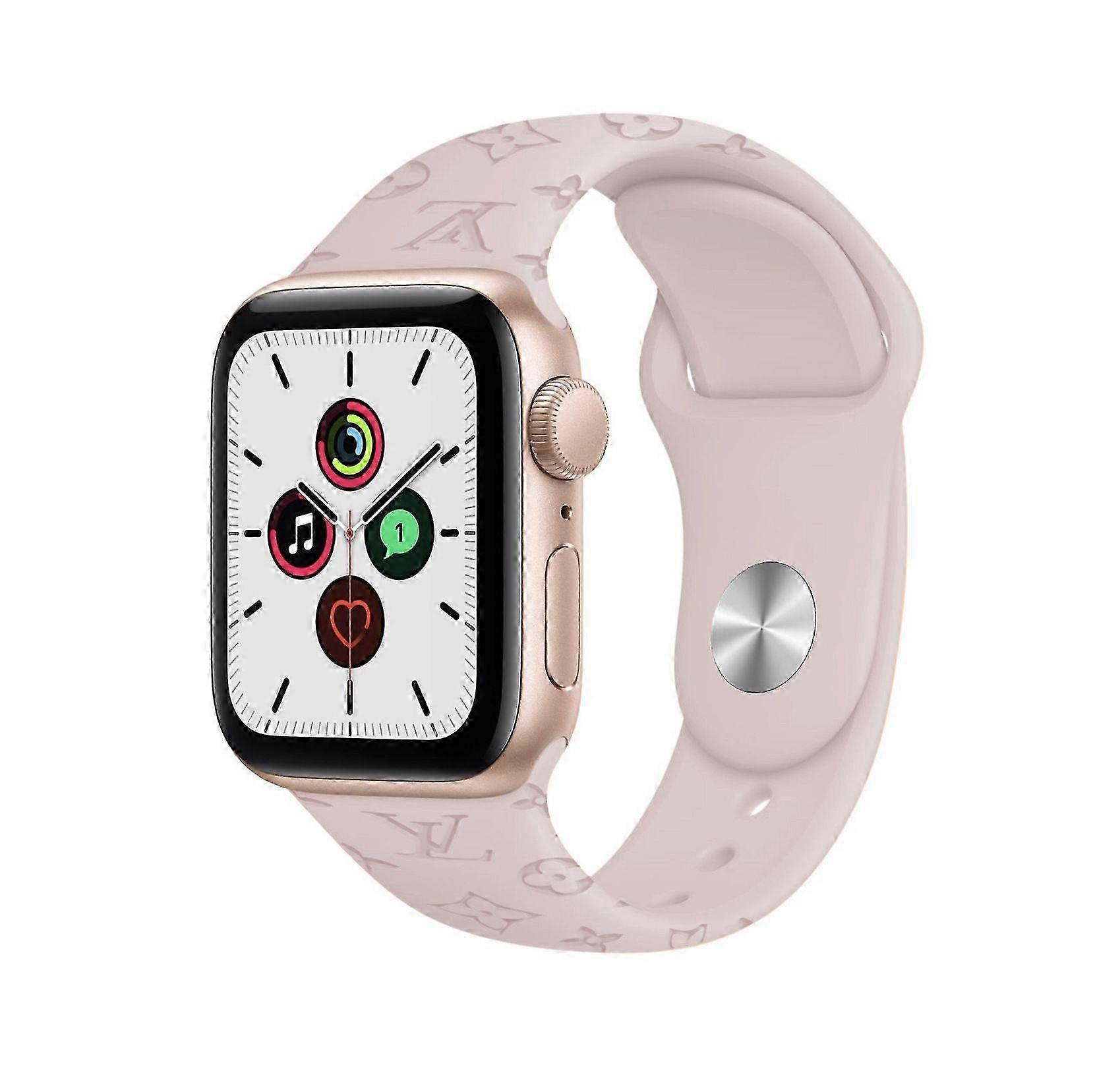 Engraved Strap For Apple Watch 38mm 40mm 41mm, Laser Printed Soft Silicone Accessories for iWatch Series 1 2 3 4 5 6 SE 7 8
