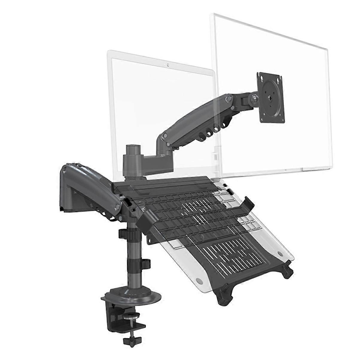 Desktop Dual Spring Monitor Arm 17-27inch Dual Monitor Holder Mount Arm Full Motion Display Stand Loading 2-9 Kgs