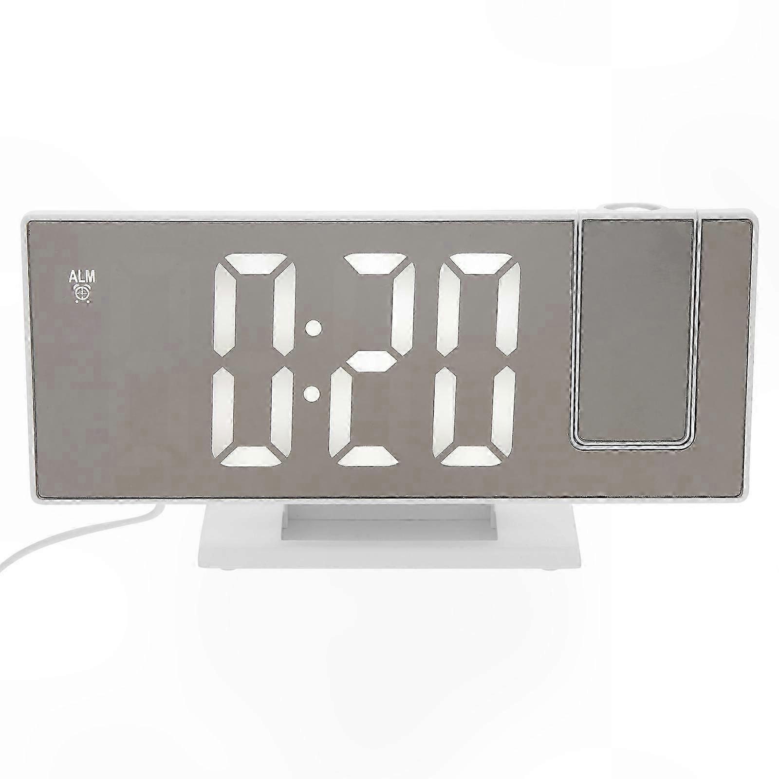 Projection Alarm Clock with Night Light & Digital Time Display