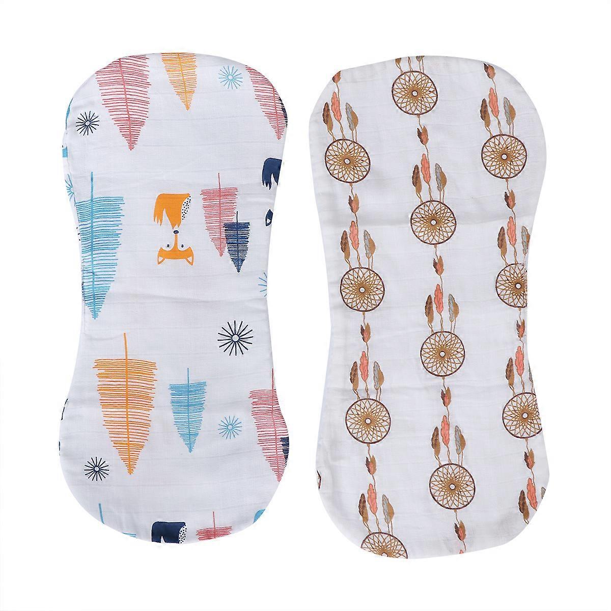 Absorbent Baby Burp Cloths 2Pcs for Daily Use Large Burping Towels in Assorted Color