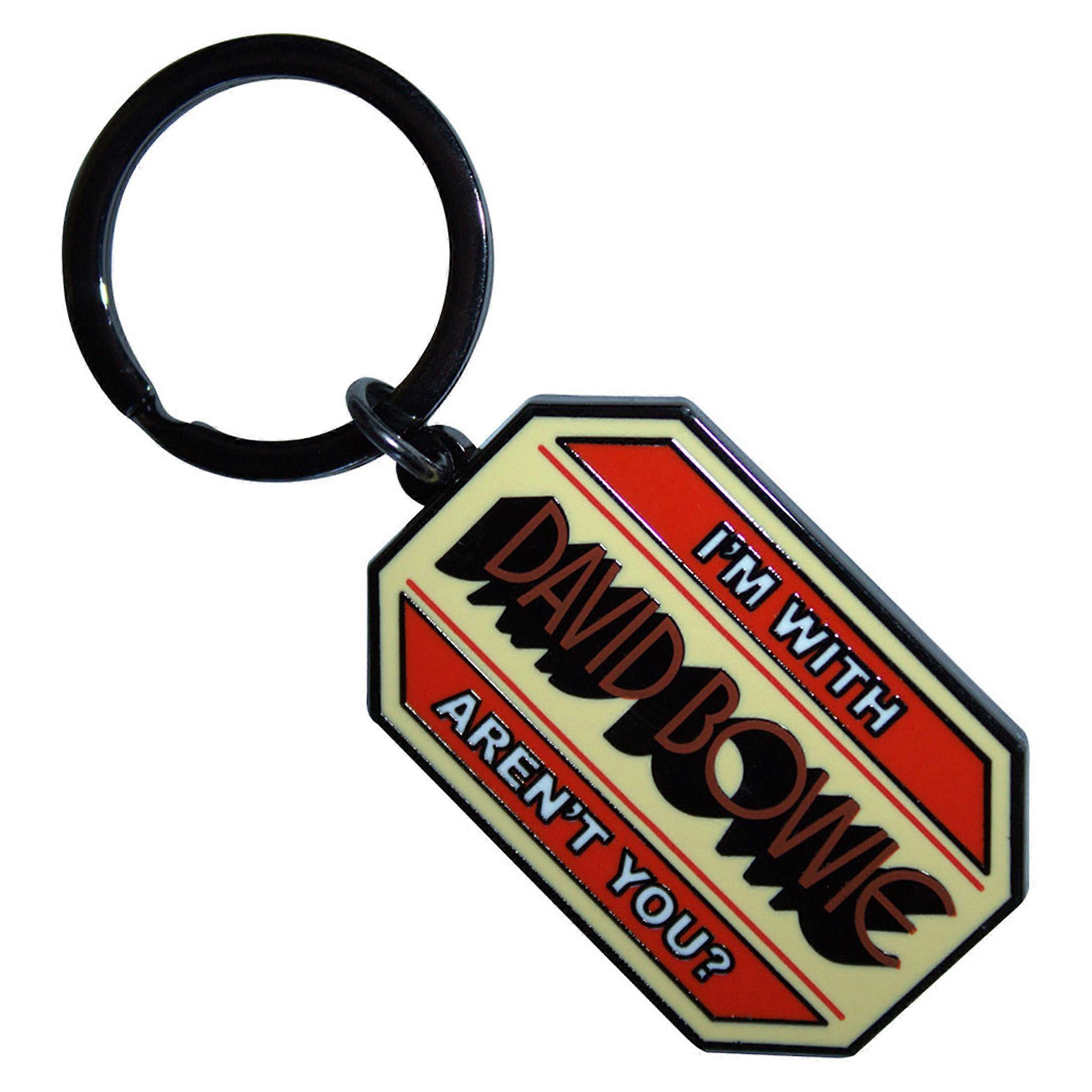 David Bowie Im With Keyring Keychain