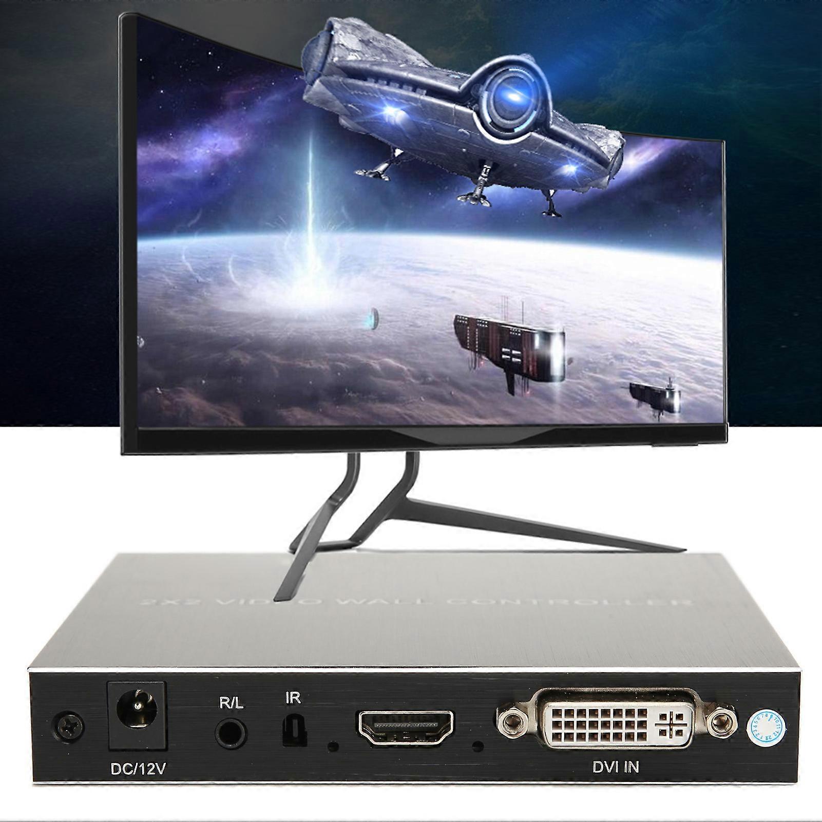 HDMI 2 In 2 Out 4K Switch Splitter mit EDID-Extraktor und IR-Fernbedienung