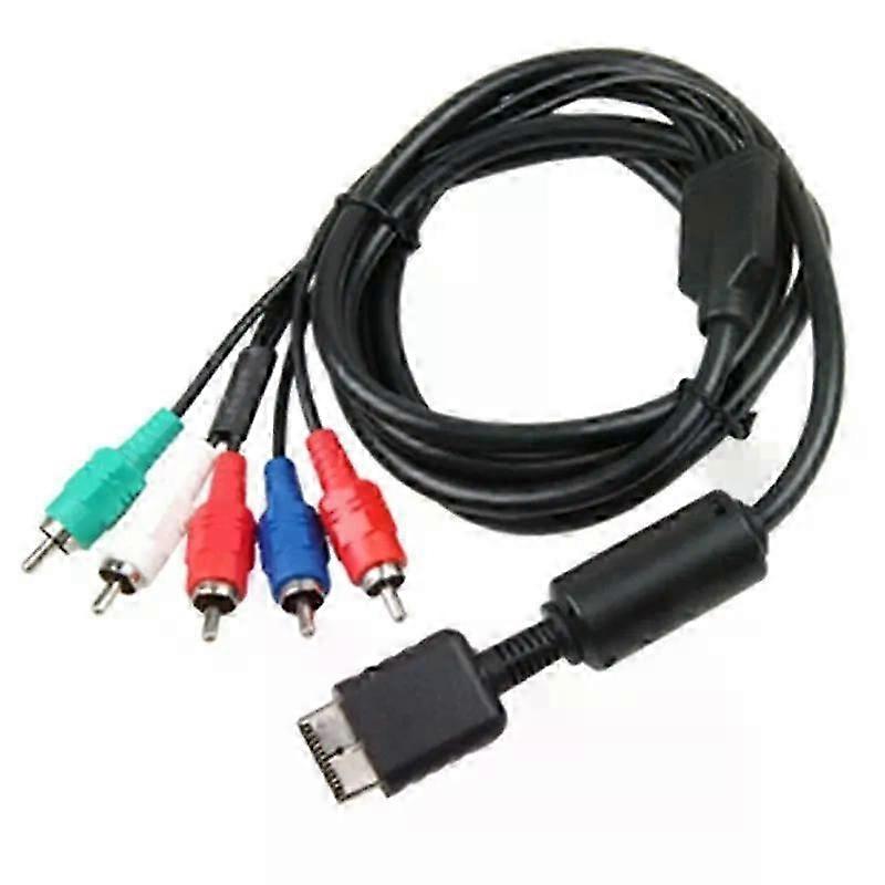 Ypbpr Suitable for  PS2/PS3/PS3 Slim HDTV-Ready TV HD Component AV Cable 5-Wire 6FT Black