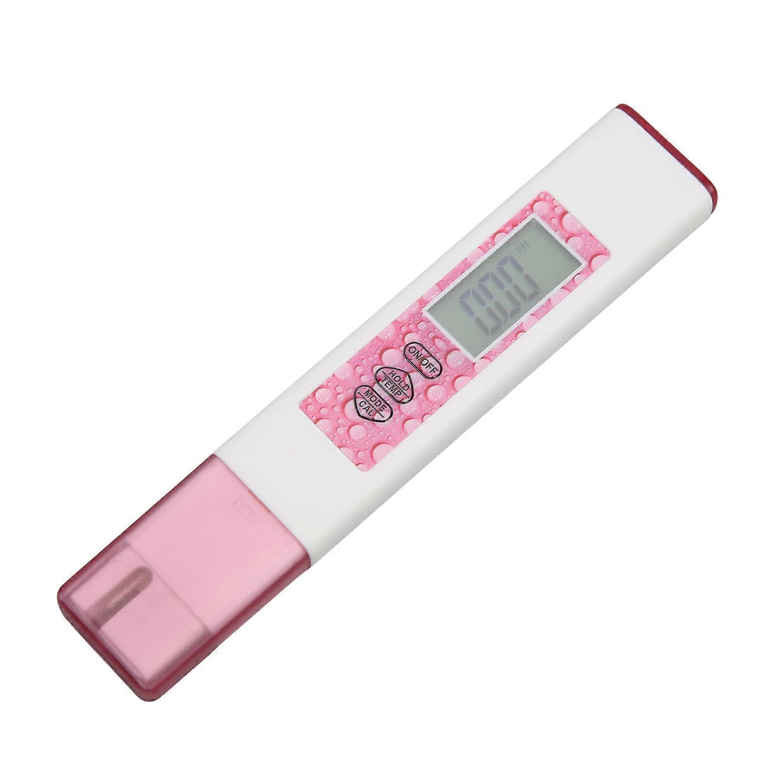 4-in-1 Digital Water Tester PH TDS EC Meter Pink with Backlit Display