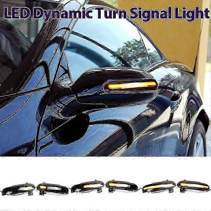 Dynamic Black Led Turn Signal Light Sequential Rearview Mirror Light For Mercedes Benz Slk Sl Class R171 W171 R230 W230