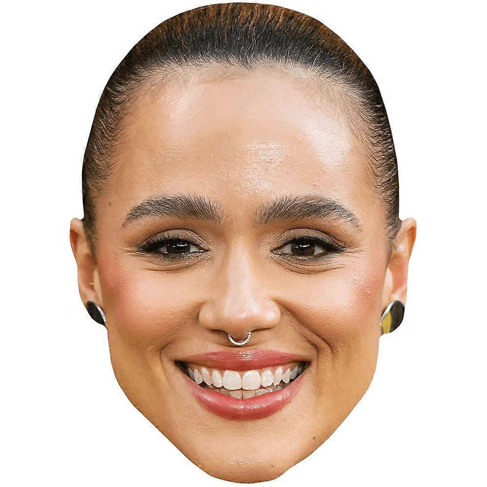 Nathalie Emmanuel (Smile) Celebrity Mask, Flat Card Face
