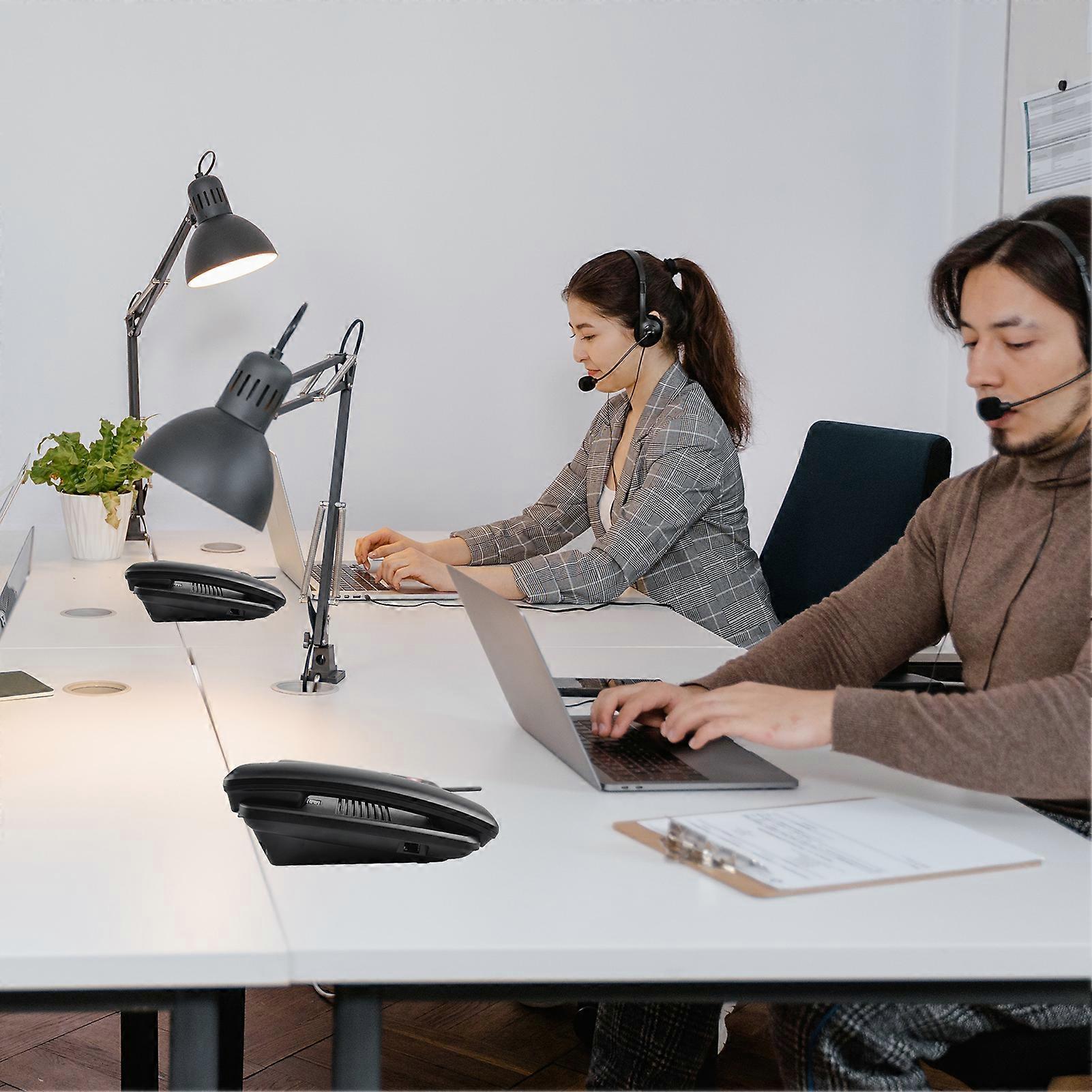 Fixed Wireless Phone Desktop Telephone Support GSM 850/900/1800/1900MHZ Dual SIM Card 2G Cordless Phone with Antenna Radio Alarm Clock SMS Recording 