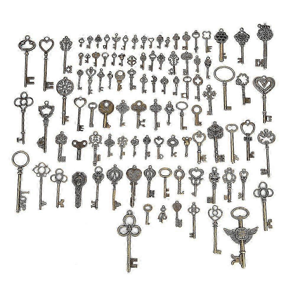 2025 Latest Model Bronze Key Decoration Vintage DIY Pendants Notebooks