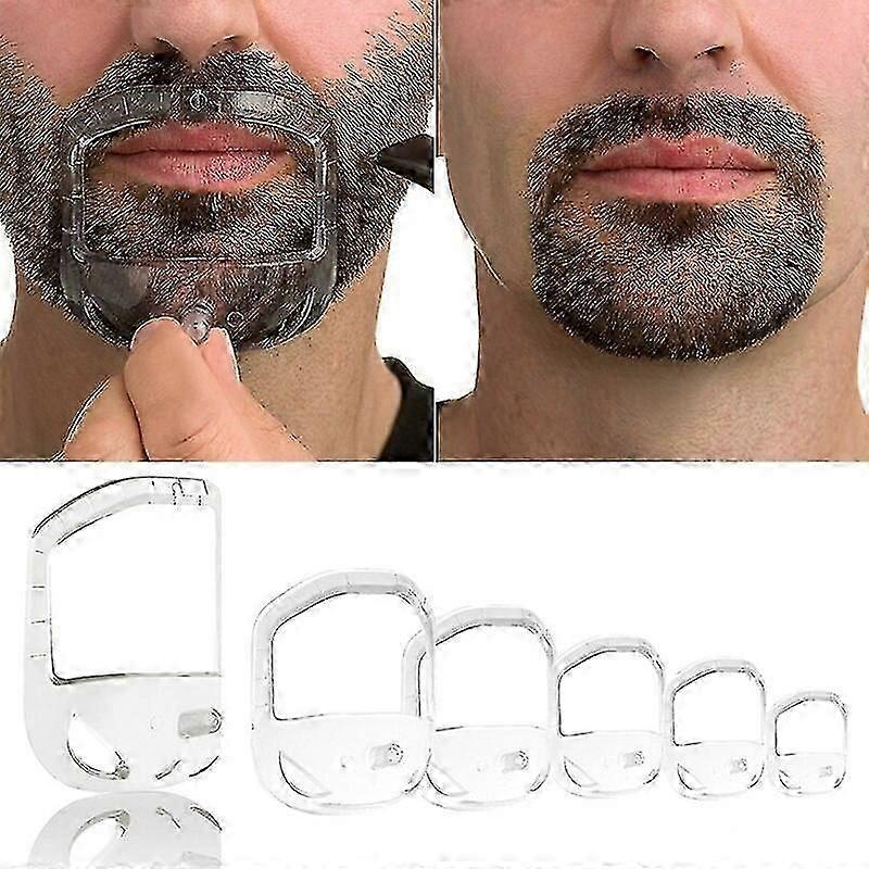 5pcs/set Mens Tool Template Guide Design Mustache Beard Goatee Shaving
