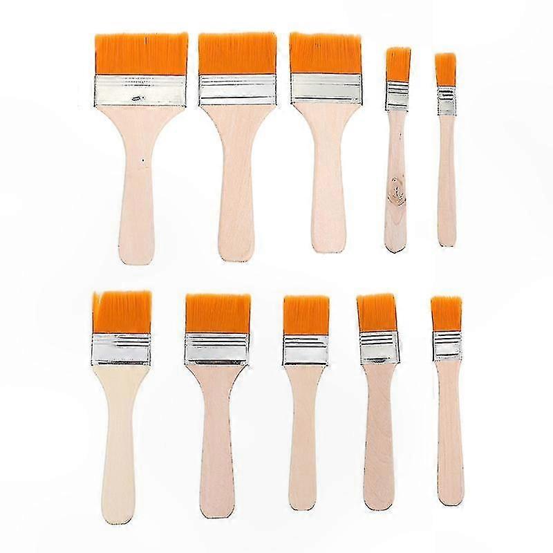 10-Pack Sturdy Multi-Purpose Brushes for Painting