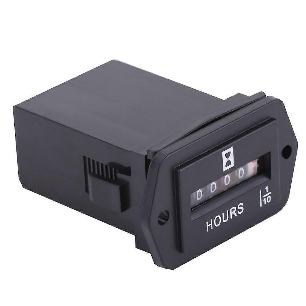 DC 6-80V Mechanical Hour Meter Gauge for Diesel Gasoline Engine Generator Motor Boat HM002