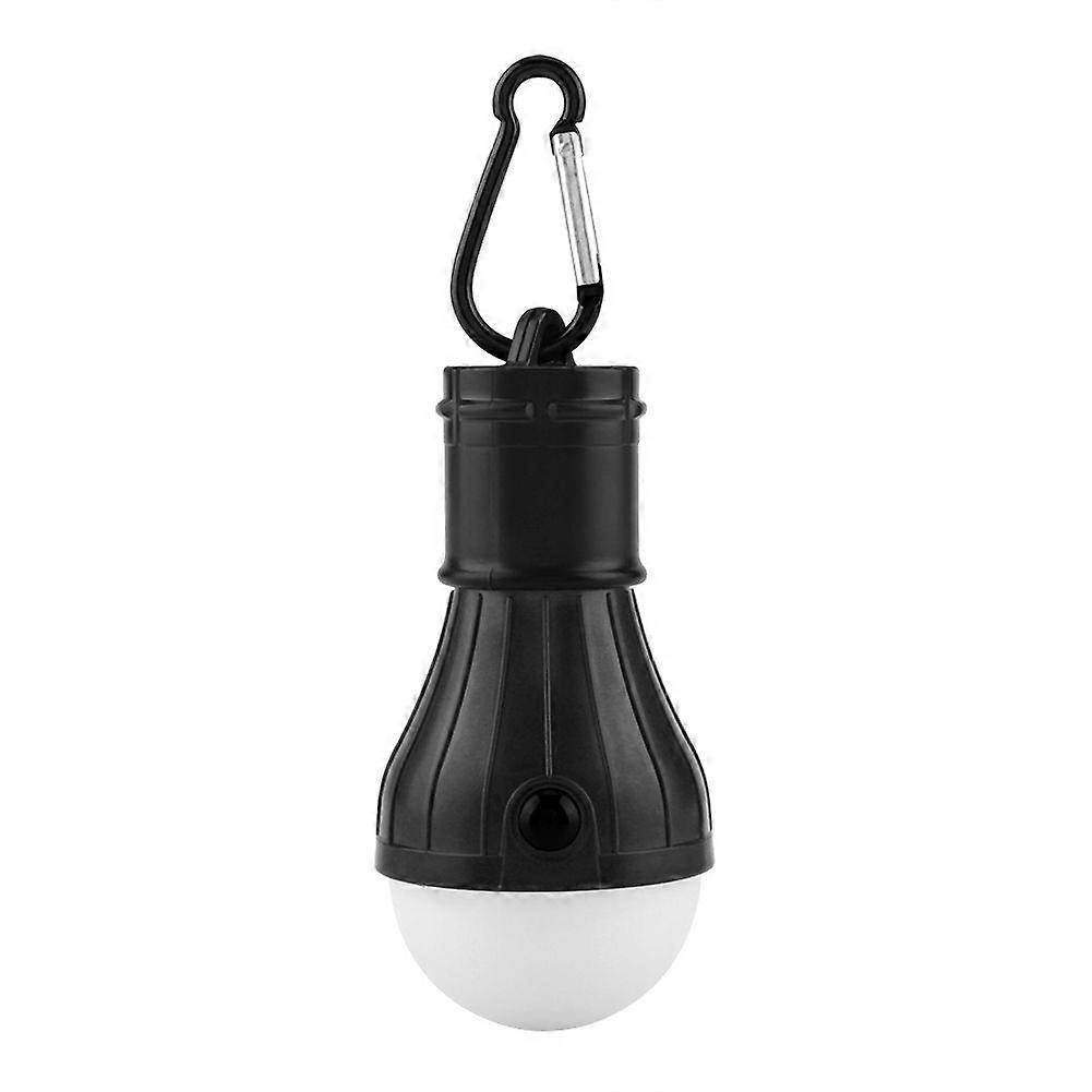 Mini Portable 3 LEDs Tent Hanging Lantern Outdoor Fishing Camping Light Lamp(Black)