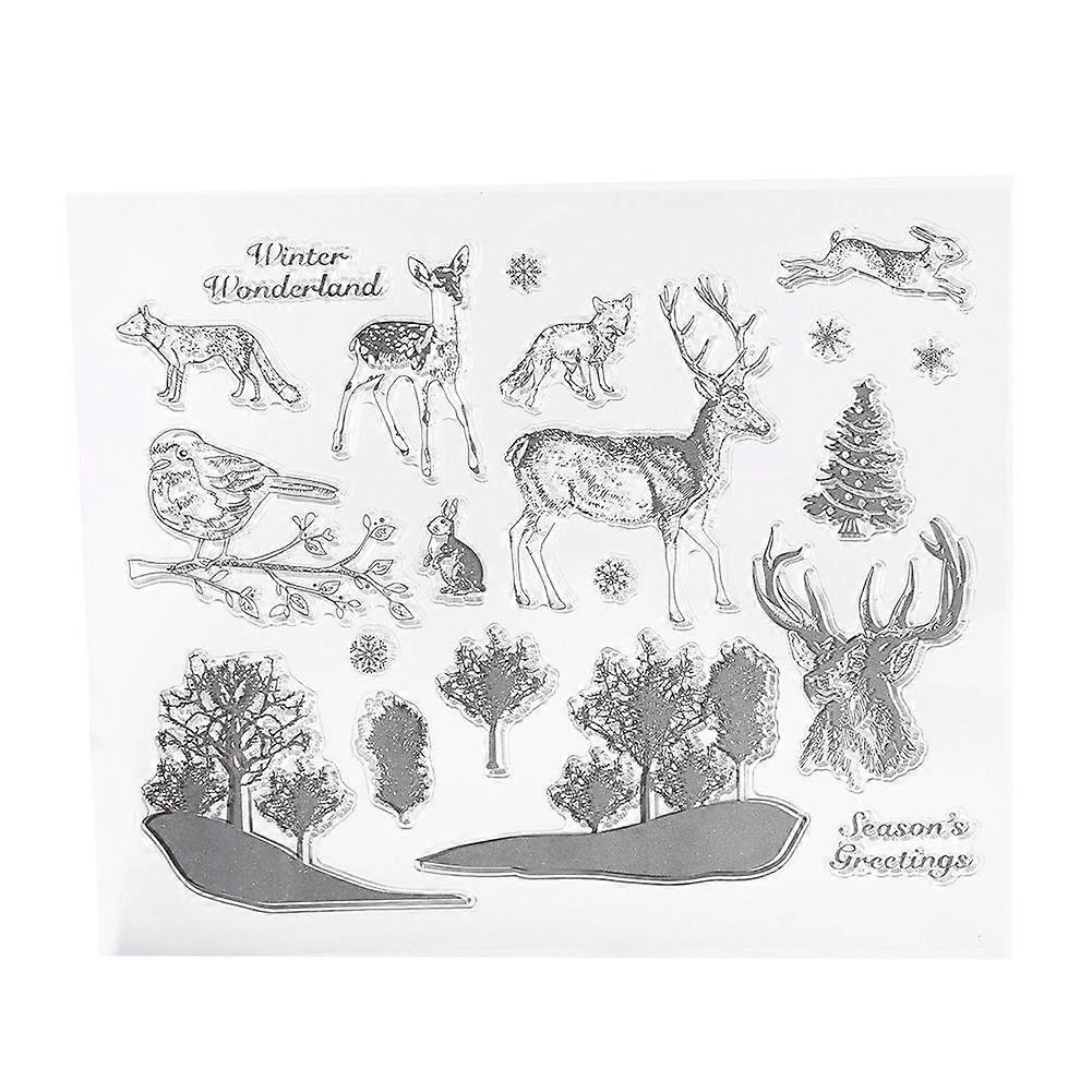 شفاف واضح ختم سيليكون ختم الطوابع DIY سجل القصاصات بطاقات الصور الديكور البطاقات البريدية