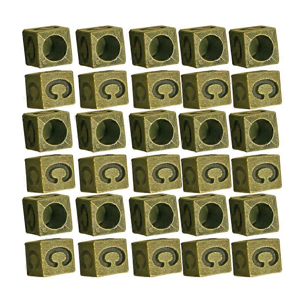Spacer Bead Square Alloy Pendant Charm with 200Pcs for Jewelry Making DIY